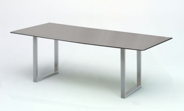 Tisch Rom HPL mit V2A-Edelstahl-Rahmen